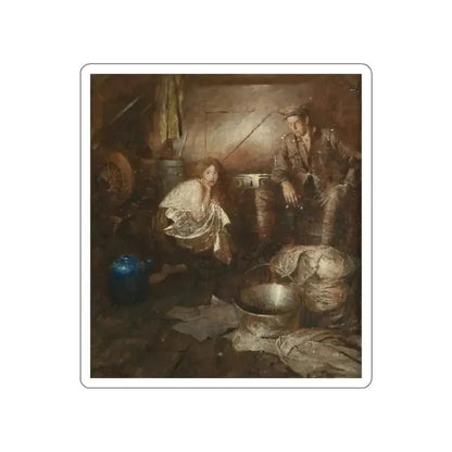 In the Shelter, probable story illustration (Magazine Illustration) STICKER Vinyl Die-Cut Decal - The Sticker Space