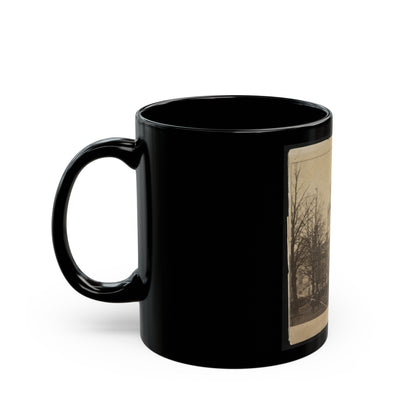 Inauguration Of Abraham Lincoln At The U.S. Capitol, 1861 (U.S. Civil War) Black Coffee Mug-The Sticker Space