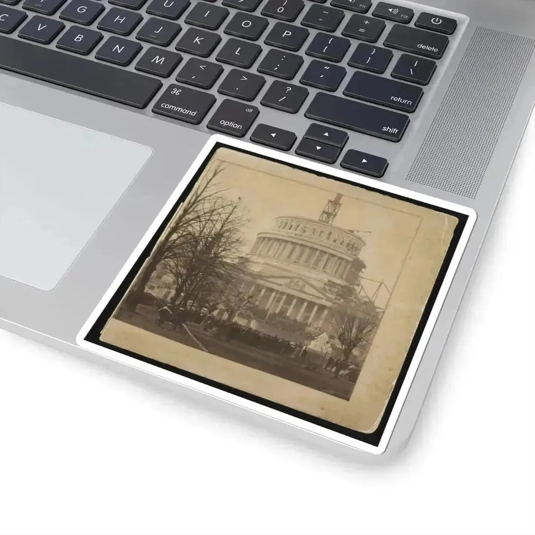 Inauguration of Abraham Lincoln at the U.S. Capitol, 1861 (U.S. Civil War) STICKER Vinyl Kiss-Cut Decal - The Sticker Space