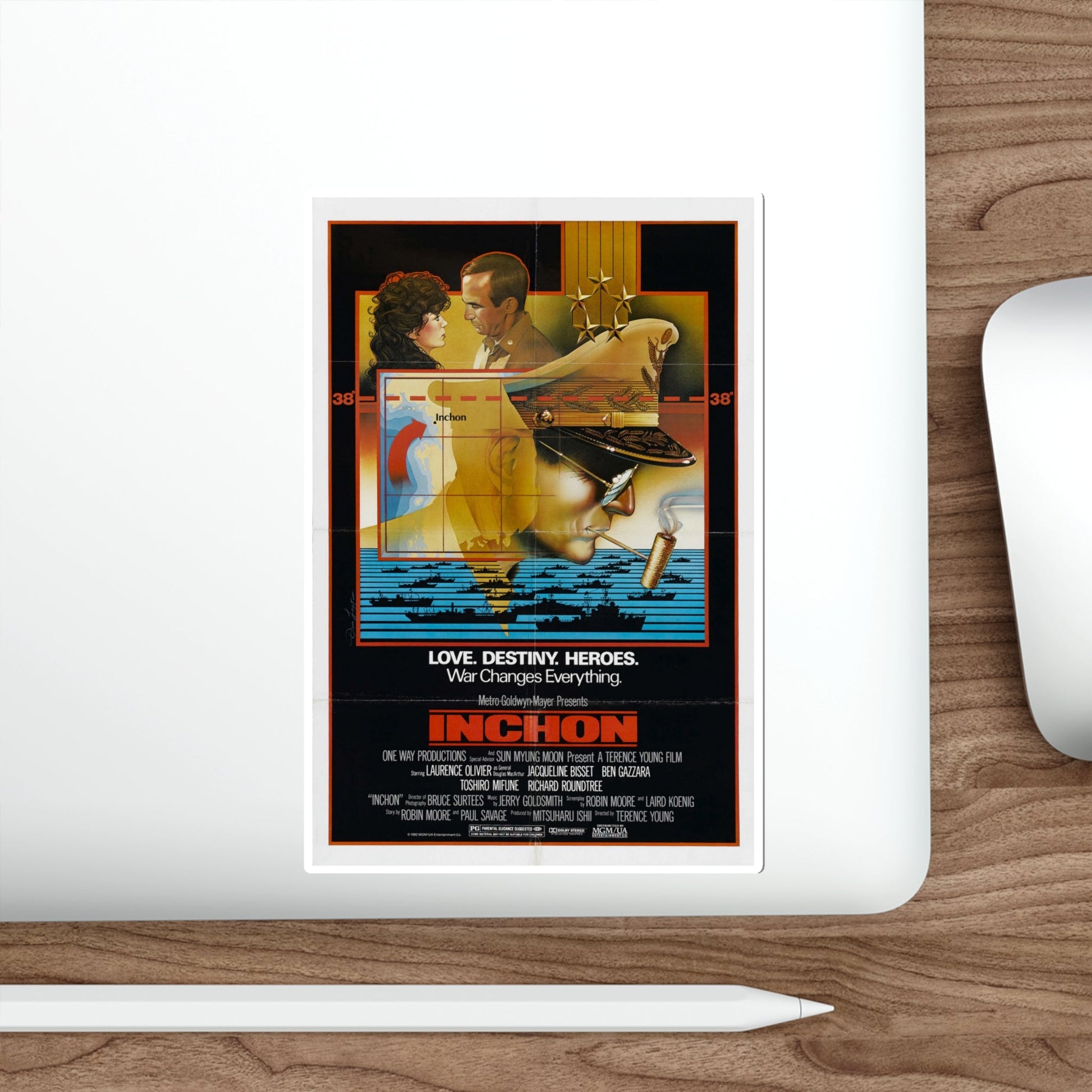 Inchon 1982 Movie Poster STICKER Vinyl Die-Cut Decal-The Sticker Space