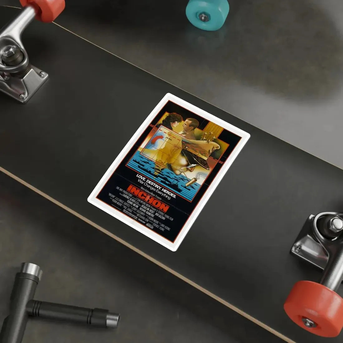 Inchon 1982 Movie Poster STICKER Vinyl Die-Cut Decal - The Sticker Space