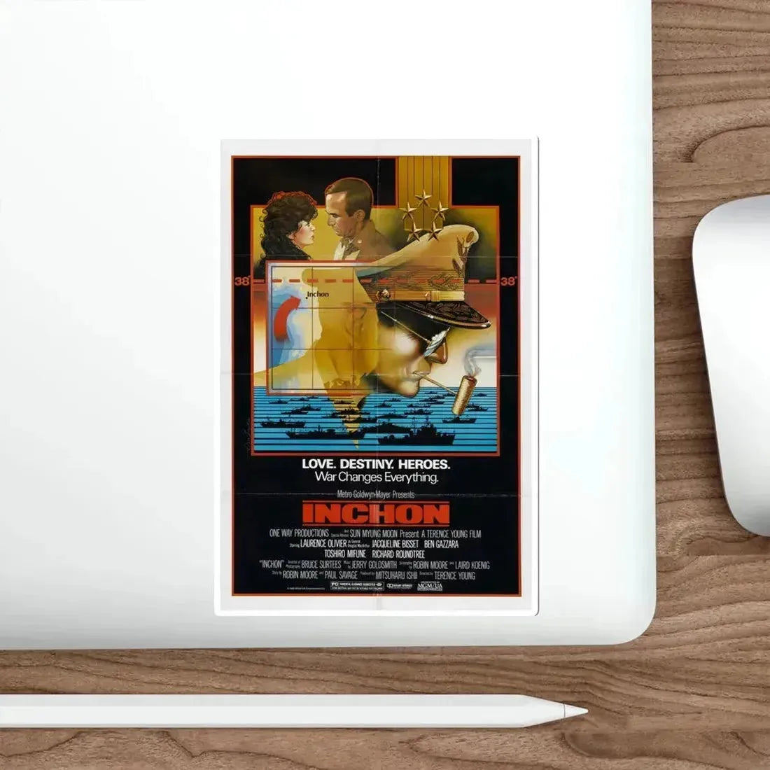 Inchon 1982 Movie Poster STICKER Vinyl Die-Cut Decal - The Sticker Space