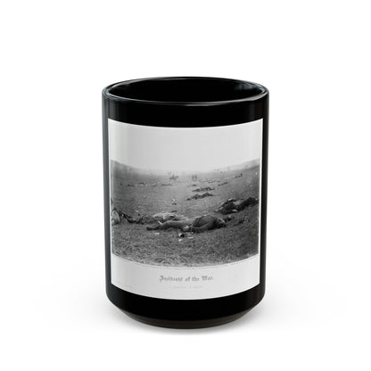 Incidents Of The War. A Harvest Of Death, Gettysburg, July, 1863 (U.S. Civil War) Black Coffee Mug-15oz-The Sticker Space