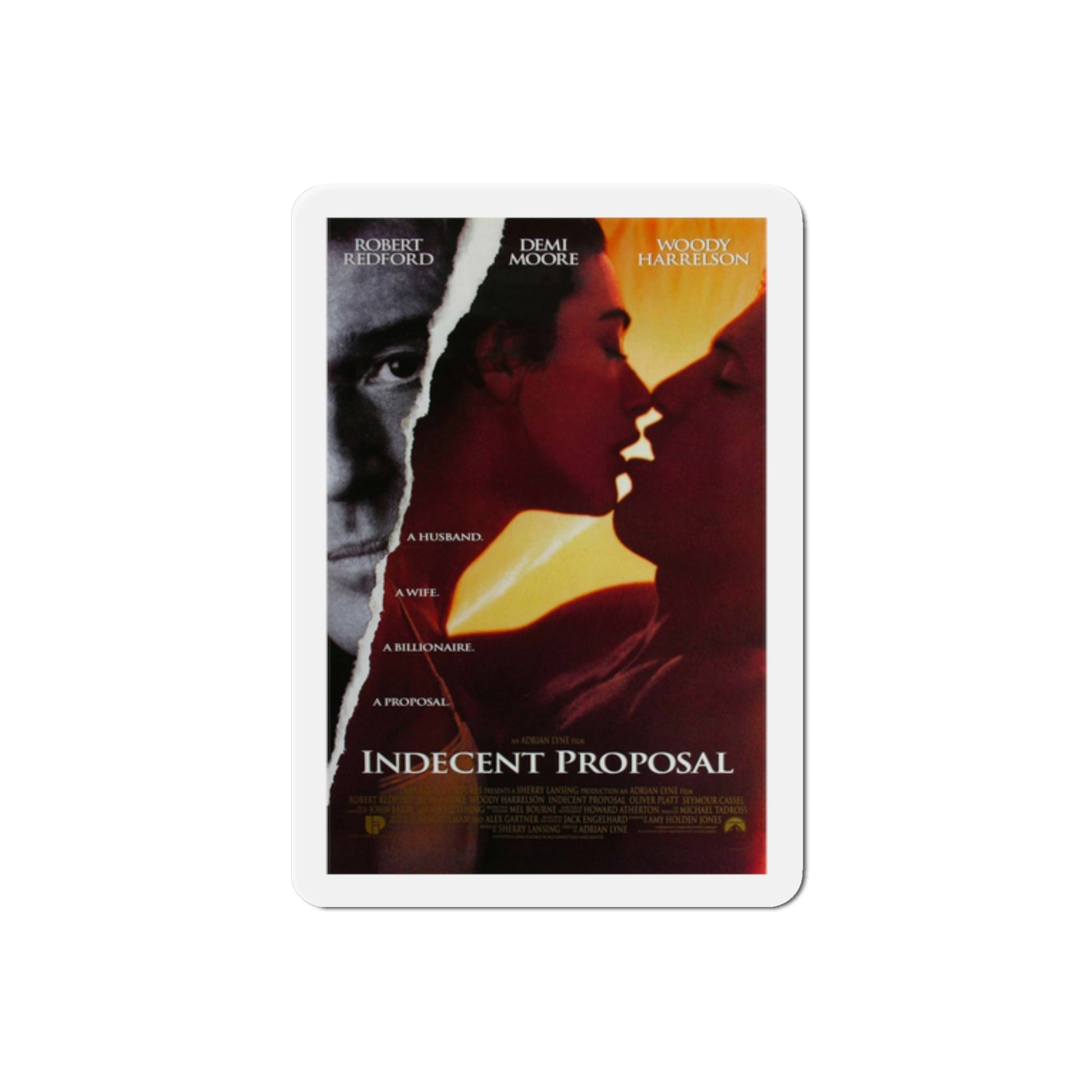 Indecent Proposal 1993 Movie Poster Die-Cut Magnet-2" x 2"-The Sticker Space