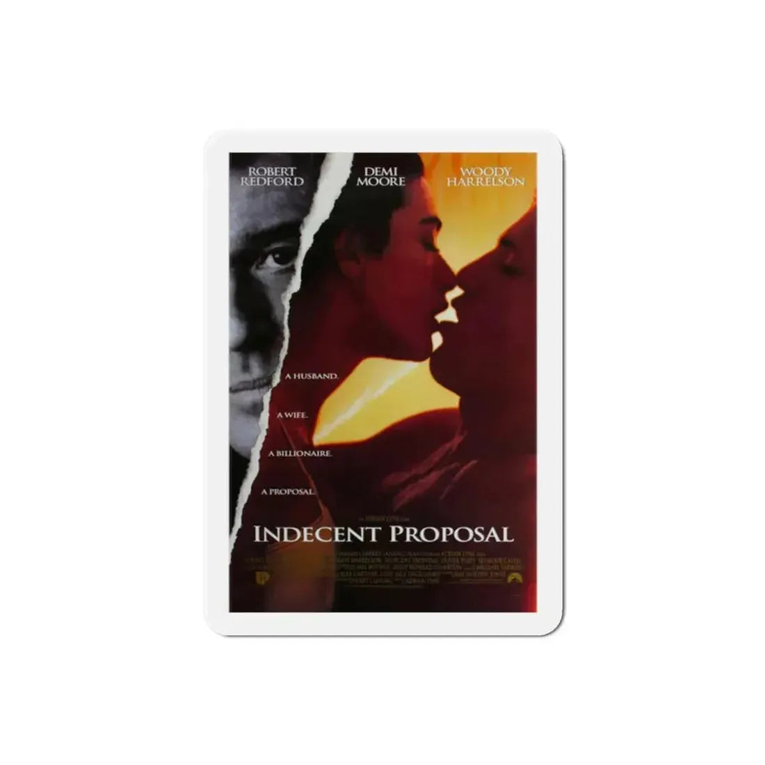 Indecent Proposal 1993 Movie Poster Refrigerator Magnet 2 Inch - The Sticker Space