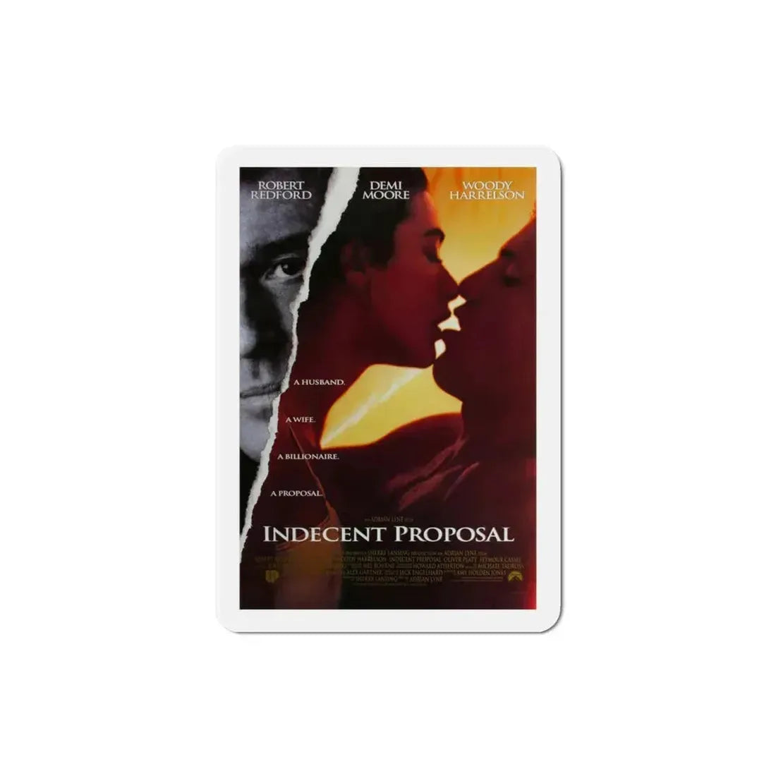 Indecent Proposal 1993 Movie Poster Refrigerator Magnet 3 Inch - The Sticker Space