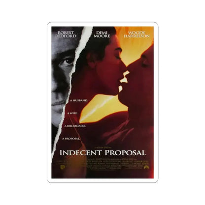 Indecent Proposal 1993 Movie Poster - STICKER Vinyl Kiss-Cut Decal 4 Inch White - The Sticker Space