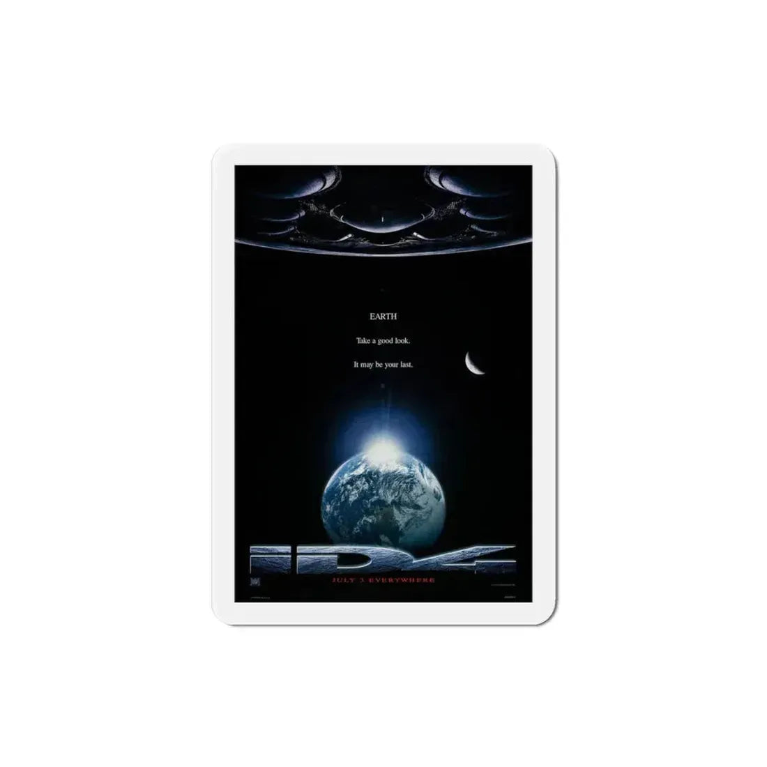 Independence Day 1996 Movie Poster Refrigerator Magnet 3 Inch - The Sticker Space