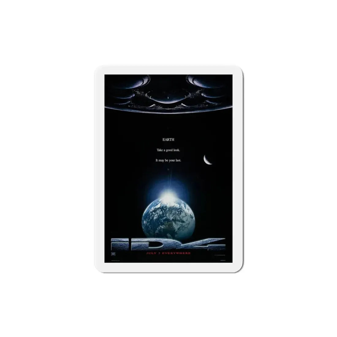 Independence Day 1996 Movie Poster Refrigerator Magnet - The Sticker Space