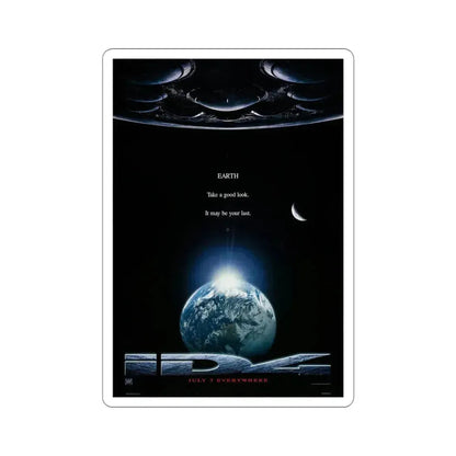 Independence Day 1996 Movie Poster STICKER Vinyl Die-Cut Decal 4 Inch - The Sticker Space