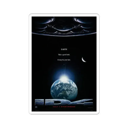 Independence Day 1996 Movie Poster - STICKER Vinyl Kiss-Cut Decal 2 Inch White - The Sticker Space