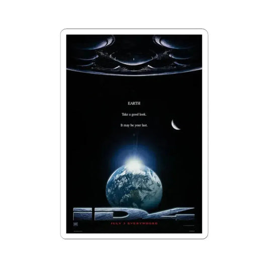 Independence Day 1996 Movie Poster - STICKER Vinyl Kiss-Cut Decal 2 Inch White - The Sticker Space