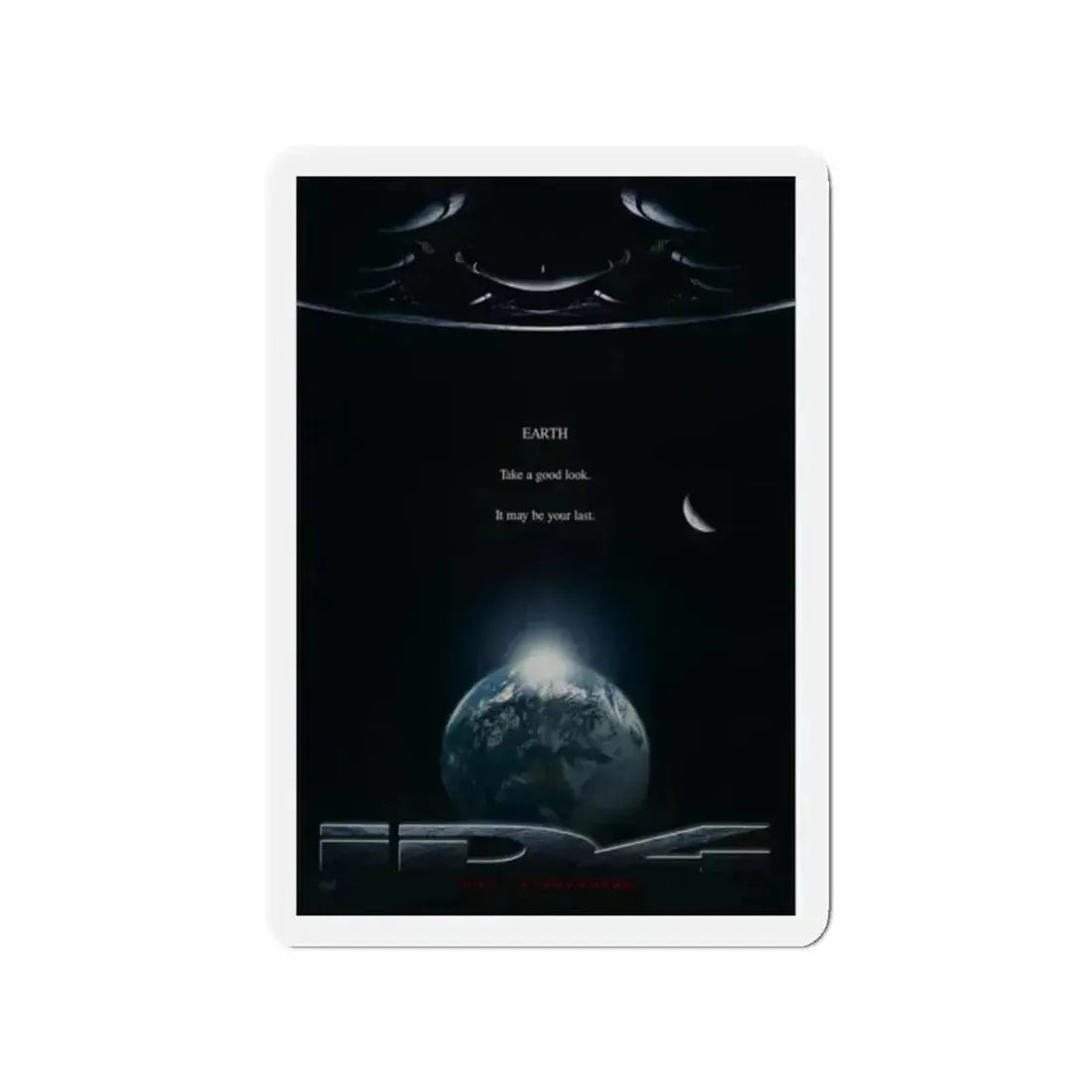 INDEPENDENCE DAY (TEASER) 1996 Movie Poster - Refrigerator Magnet 2 Inch Die-Cut - The Sticker Space