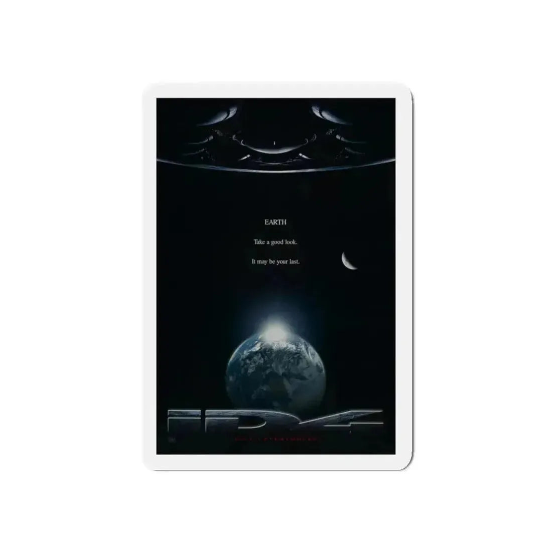 INDEPENDENCE DAY (TEASER) 1996 Movie Poster - Refrigerator Magnet 3 Inch Die-Cut - The Sticker Space