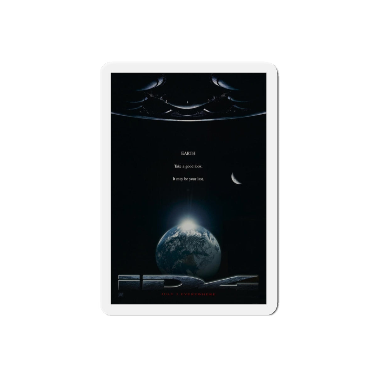 INDEPENDENCE DAY (TEASER) 1996 Movie Poster - Refrigerator Magnet-6" × 6"-The Sticker Space