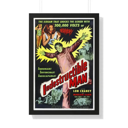 INDESTRUCTIBLE MAN 1956 - Framed Movie Poster - The Sticker Space