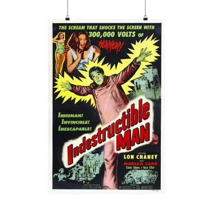 INDESTRUCTIBLE MAN 1956 - Paper Movie Poster 20″ x 30″ Matte - The Sticker Space
