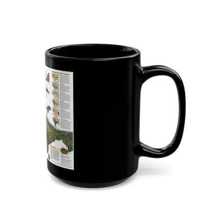 India (1997) (Map) Black Coffee Mug-The Sticker Space