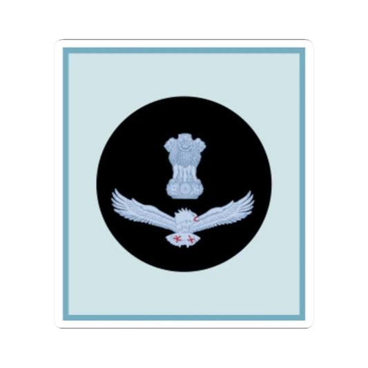 India Air OR 7 (India) (Military Rank) STICKER Vinyl Kiss-Cut Decal 2 Inch White - The Sticker Space
