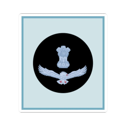 India Air OR 7 (India) (Military Rank) STICKER Vinyl Kiss-Cut Decal 3 Inch White - The Sticker Space