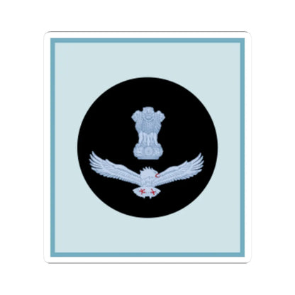 India Air OR 7 (India) (Military Rank) STICKER Vinyl Kiss-Cut Decal 4 Inch White - The Sticker Space