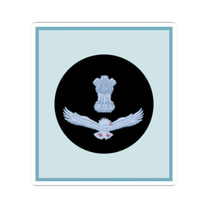 India Air OR 7 (India) (Military Rank) STICKER Vinyl Kiss-Cut Decal 6 Inch White - The Sticker Space