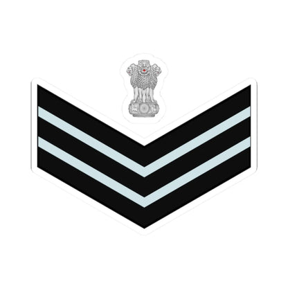 India Air OR 7 old (India) (Military Rank) STICKER Vinyl Kiss-Cut Decal 2 Inch White - The Sticker Space
