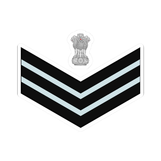 India Air OR 7 old (India) (Military Rank) STICKER Vinyl Kiss-Cut Decal 2 Inch White - The Sticker Space