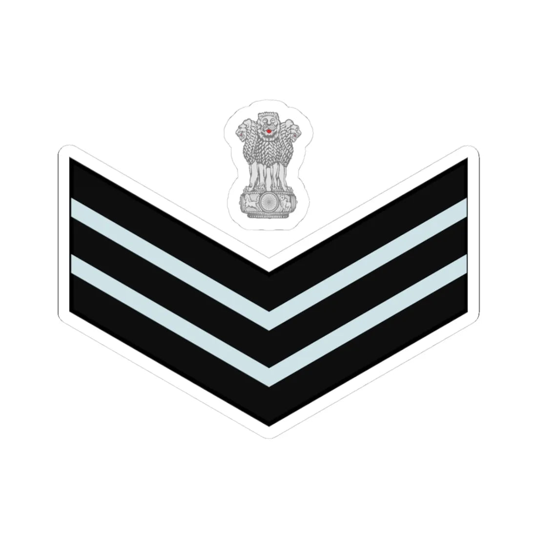 India Air OR 7 old (India) (Military Rank) STICKER Vinyl Kiss-Cut Decal 3 Inch White - The Sticker Space