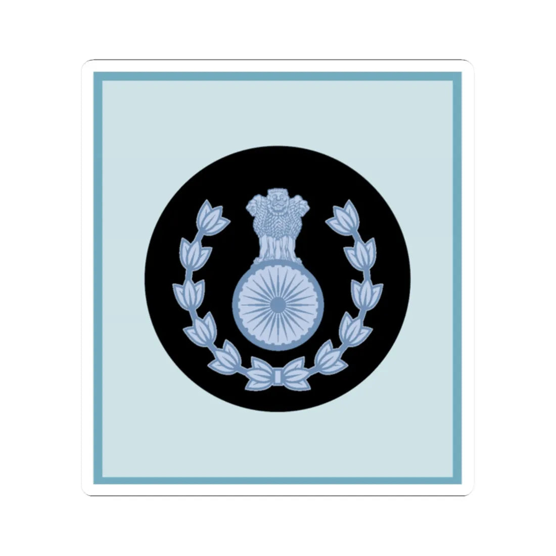 India Air OR 8 old (India) (Military Rank) STICKER Vinyl Kiss-Cut Decal 2 Inch White - The Sticker Space