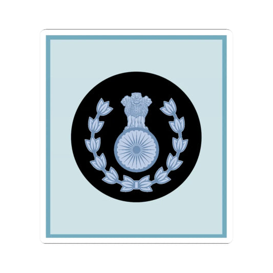 India Air OR 8 old (India) (Military Rank) STICKER Vinyl Kiss-Cut Decal 2 Inch White - The Sticker Space