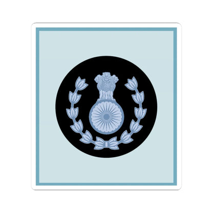 India Air OR 8 old (India) (Military Rank) STICKER Vinyl Kiss-Cut Decal 3 Inch White - The Sticker Space