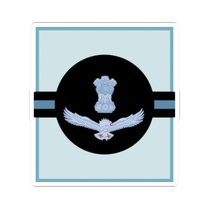 India Air OR 9 (India) (Military Rank) STICKER Vinyl Kiss-Cut Decal 6 Inch White - The Sticker Space