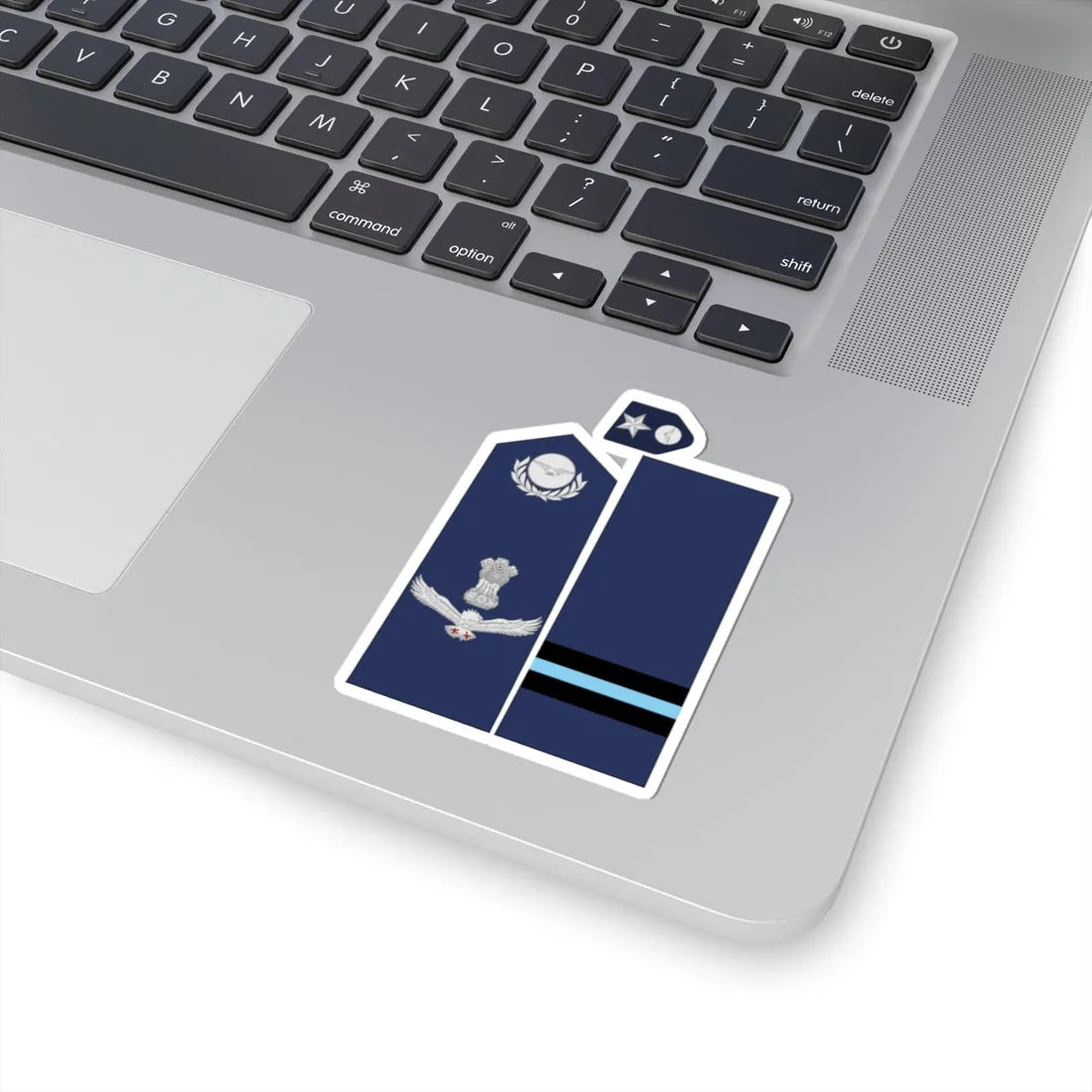 India AirForce OF 6 collected (India) (Military Rank) STICKER Vinyl Kiss-Cut Decal - The Sticker Space