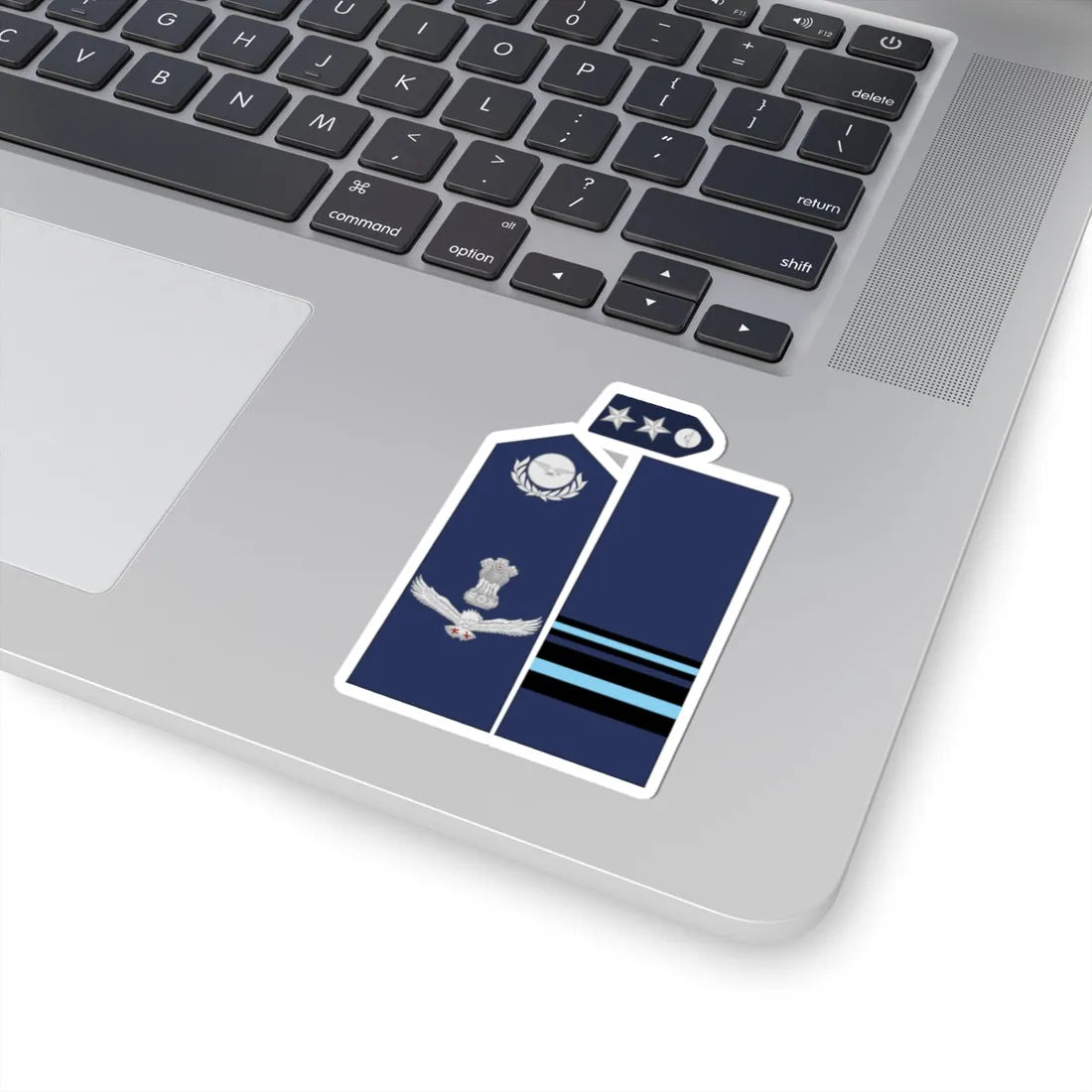 India AirForce OF 7 collected (India) (Military Rank) STICKER Vinyl Kiss-Cut Decal - The Sticker Space