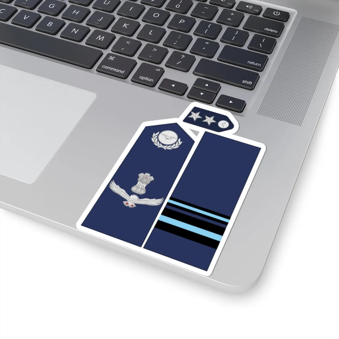 India AirForce OF 7 collected (India) (Military Rank) STICKER Vinyl Kiss-Cut Decal - The Sticker Space