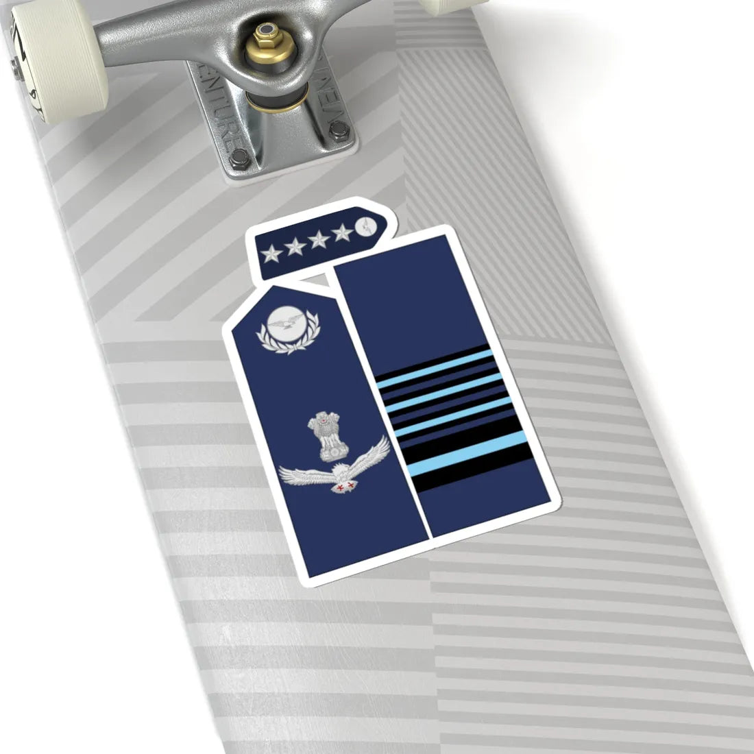 India AirForce OF 9 collected (India) (Military Rank) STICKER Vinyl Kiss-Cut Decal - The Sticker Space