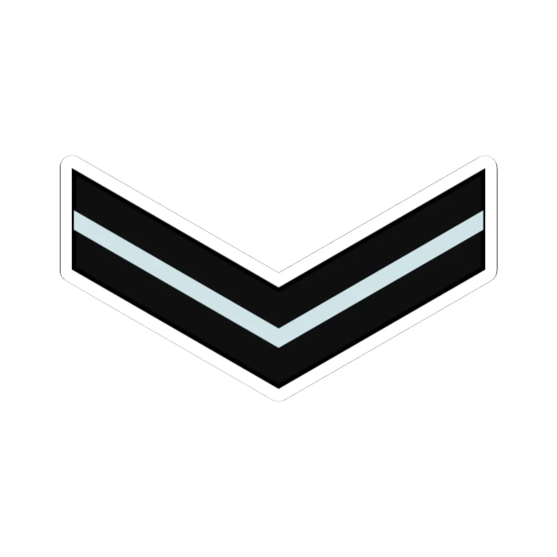 India AirForce OR 4 (India) (Military Rank) STICKER Vinyl Kiss-Cut Decal 4 Inch White - The Sticker Space