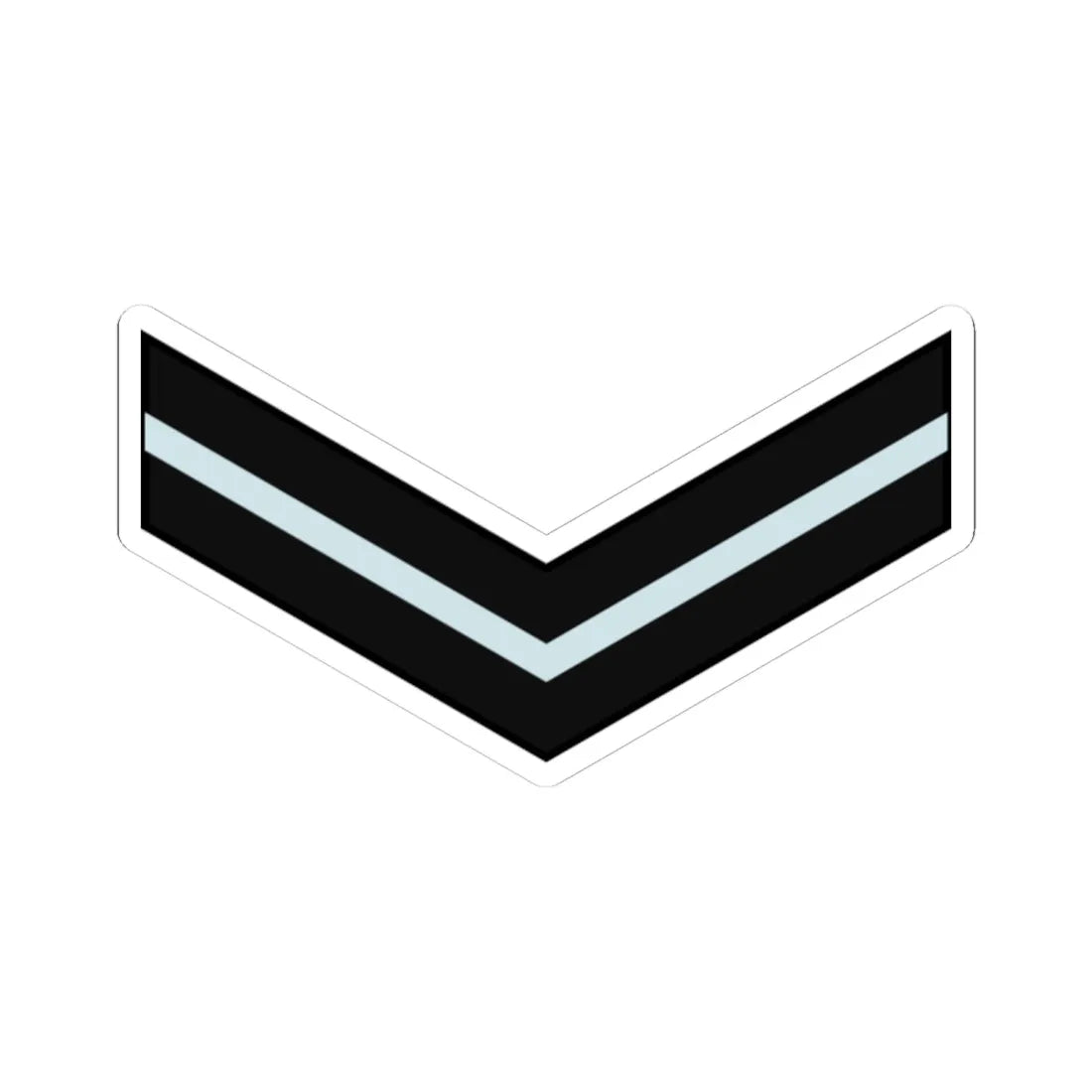 India AirForce OR 4 (India) (Military Rank) STICKER Vinyl Kiss-Cut Decal 6 Inch White - The Sticker Space
