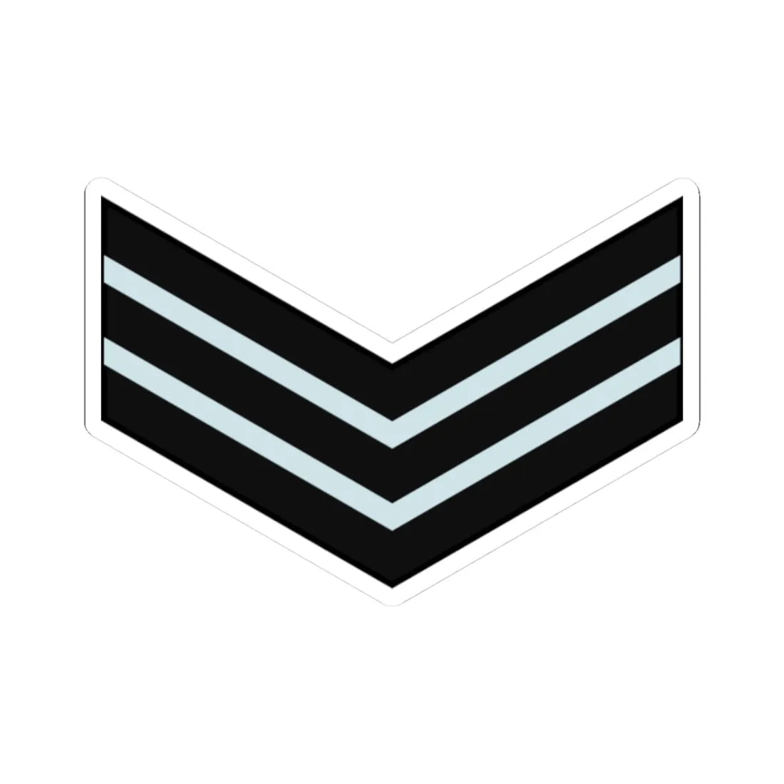 India AirForce OR 6 (India) (Military Rank) STICKER Vinyl Kiss-Cut Decal 3 Inch White - The Sticker Space