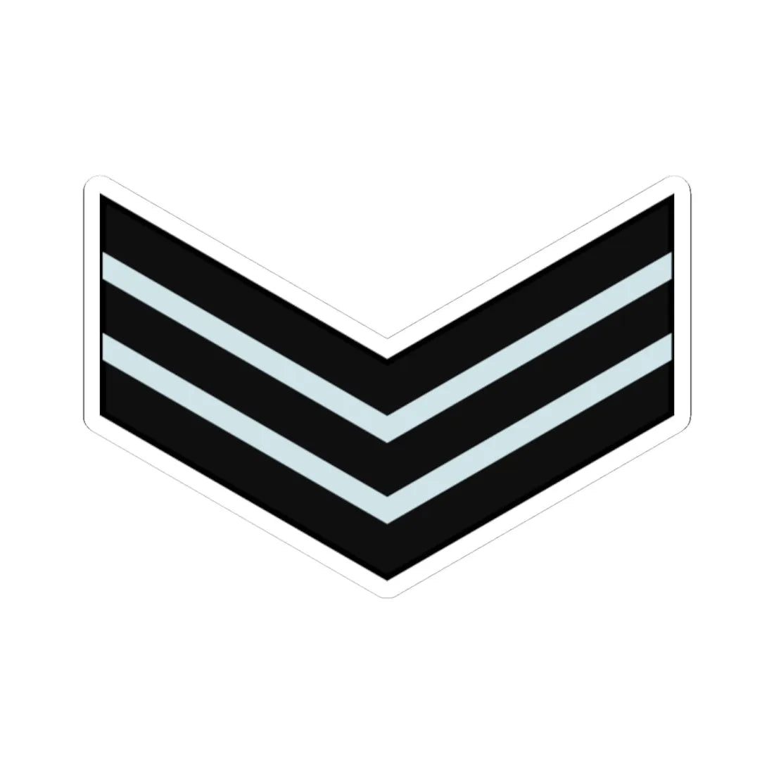 India AirForce OR 6 (India) (Military Rank) STICKER Vinyl Kiss-Cut Decal 4 Inch White - The Sticker Space