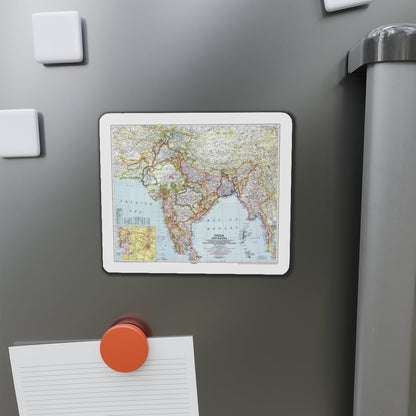 India and Burma (1946) (Map) Refrigerator Magnet-The Sticker Space