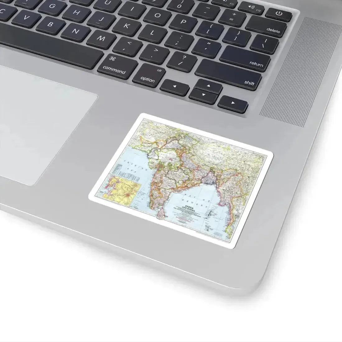 India and Burma (1946) (Map) STICKER Vinyl Kiss-Cut Decal - The Sticker Space