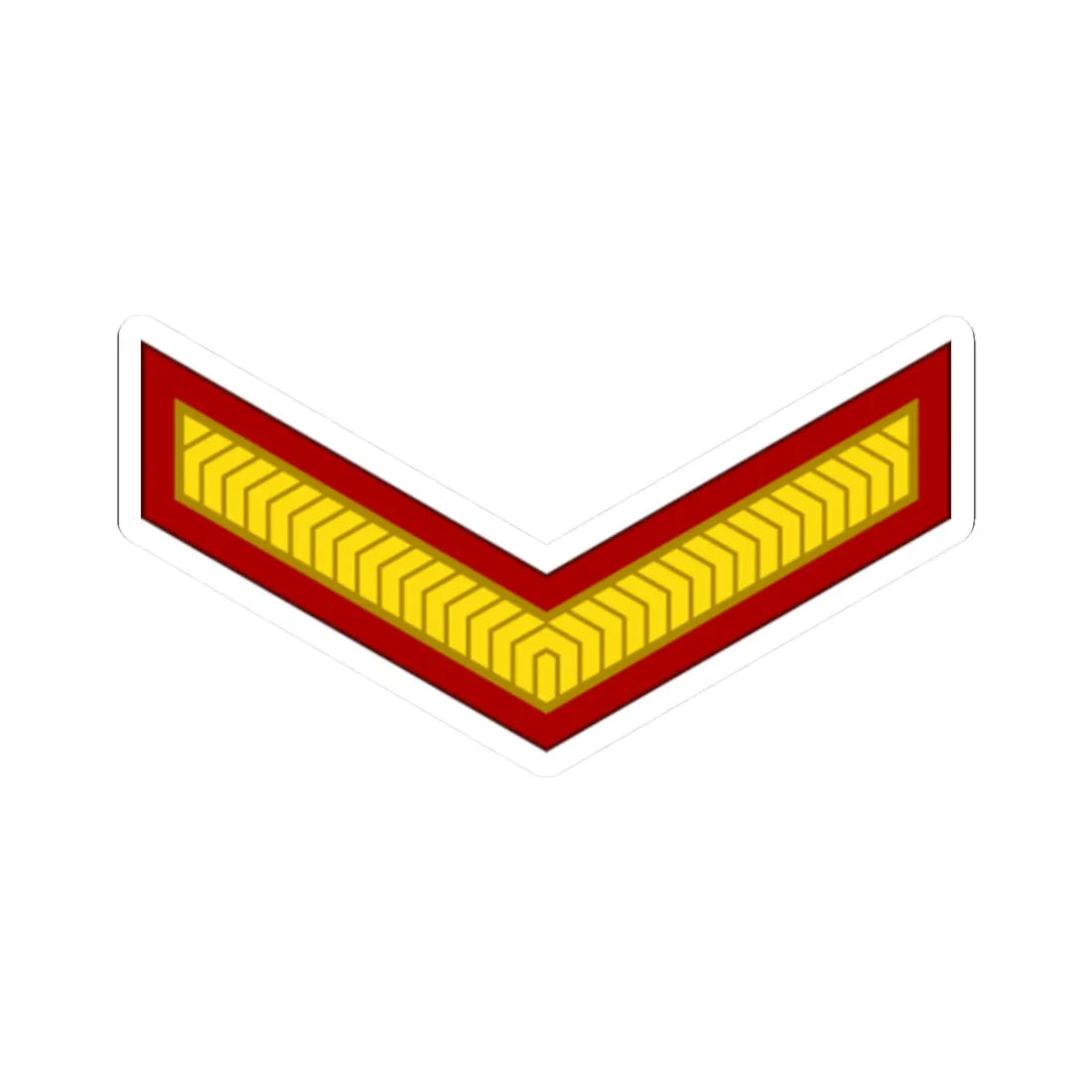 India Army OR 3 (India) (Military Rank) STICKER Vinyl Kiss-Cut Decal 2 Inch White - The Sticker Space