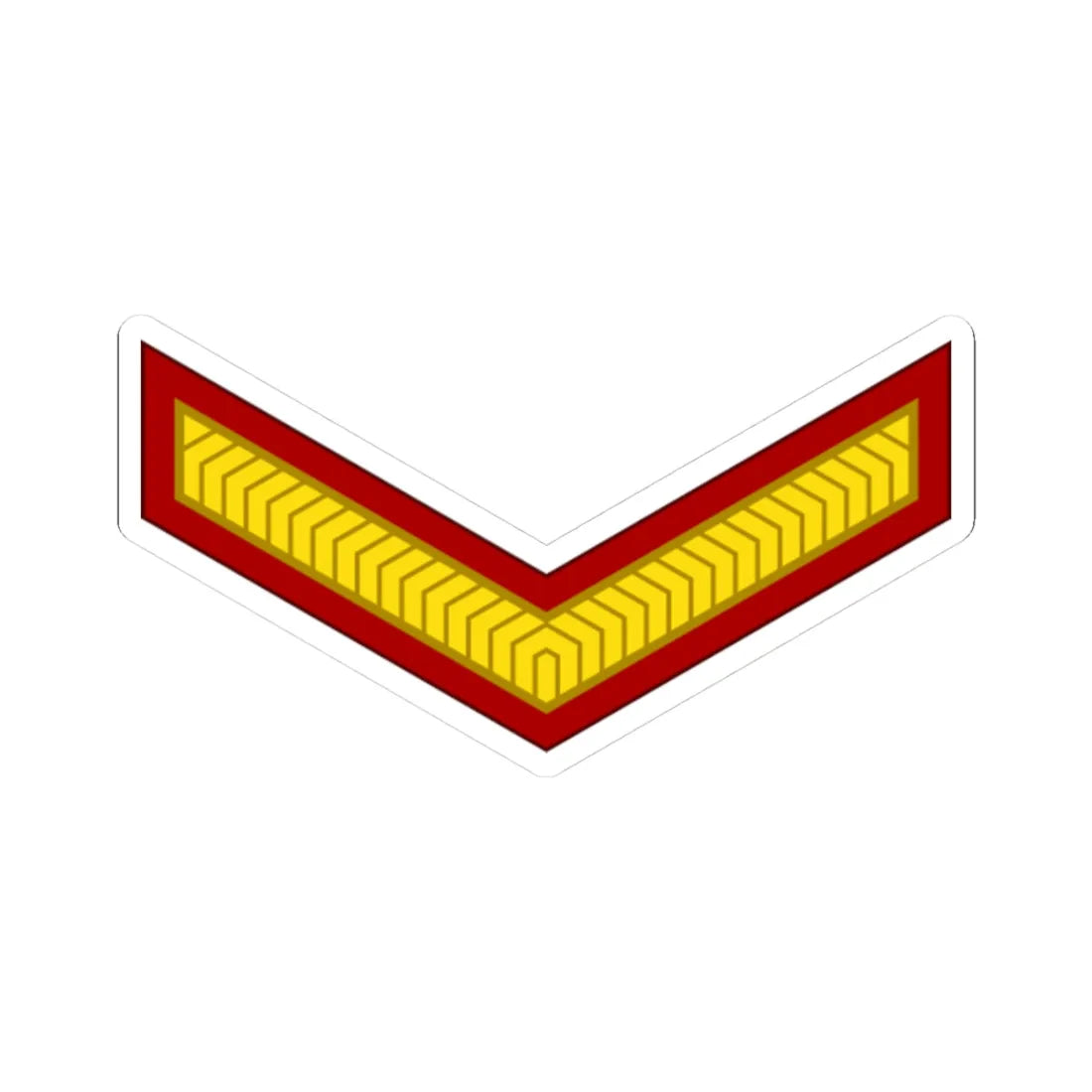 India Army OR 3 (India) (Military Rank) STICKER Vinyl Kiss-Cut Decal 3 Inch White - The Sticker Space