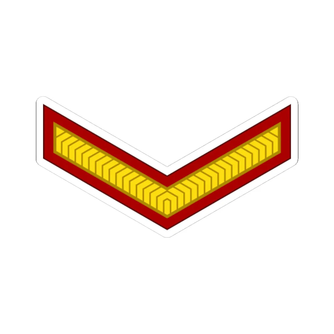 India Army OR 3 (India) (Military Rank) STICKER Vinyl Kiss-Cut Decal 4 Inch White - The Sticker Space