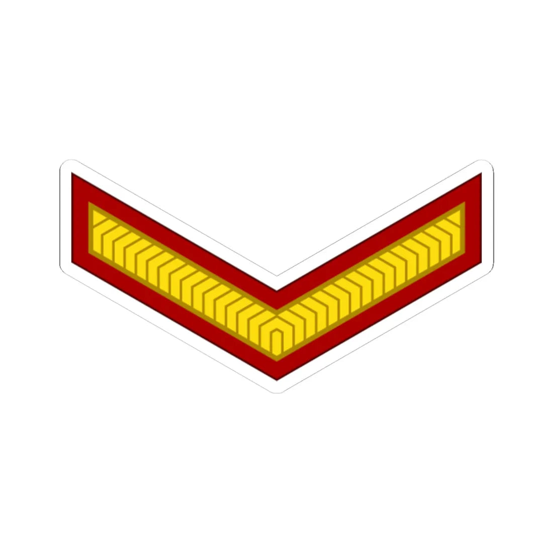 India Army OR 3 (India) (Military Rank) STICKER Vinyl Kiss-Cut Decal 6 Inch White - The Sticker Space