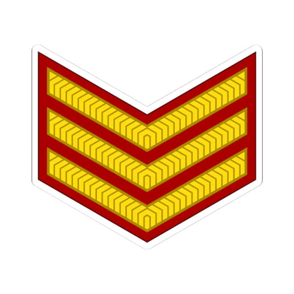 India Army OR 6 (India) (Military Rank) STICKER Vinyl Kiss-Cut Decal 4 Inch White - The Sticker Space