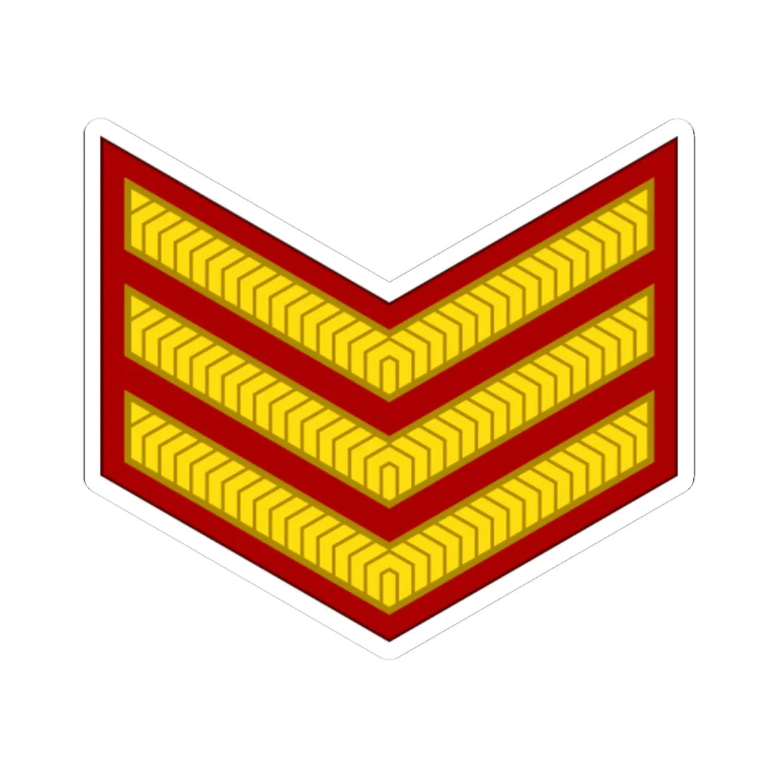 India Army OR 6 (India) (Military Rank) STICKER Vinyl Kiss-Cut Decal 6 Inch White - The Sticker Space