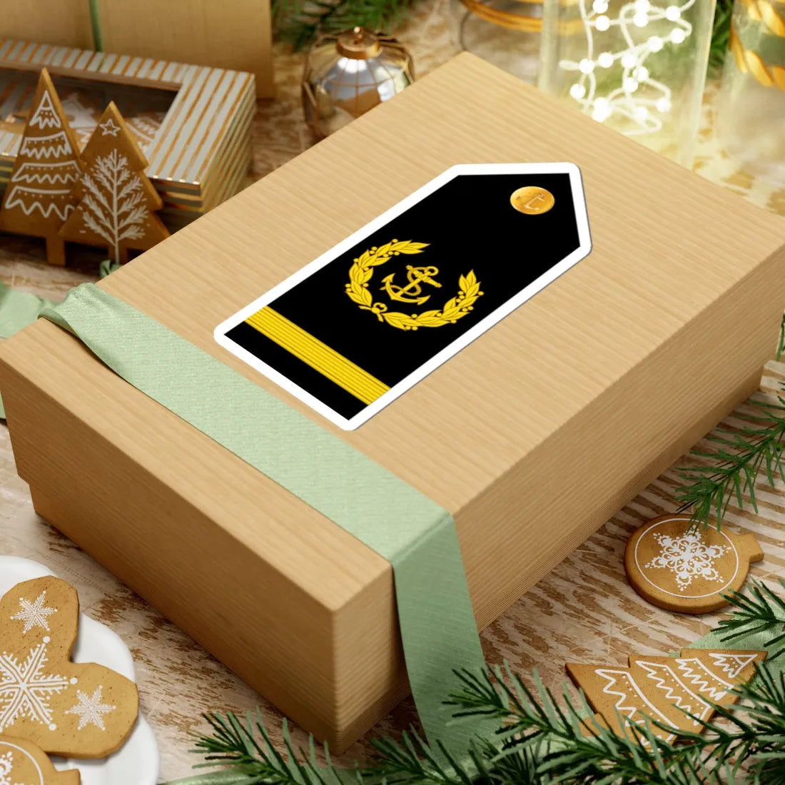 India Navy OR 8 (India) (Military Rank) STICKER Vinyl Kiss-Cut Decal - The Sticker Space